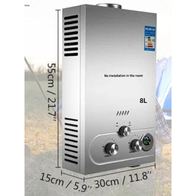 6L-18L LPG Tankless Water Heater, Propane