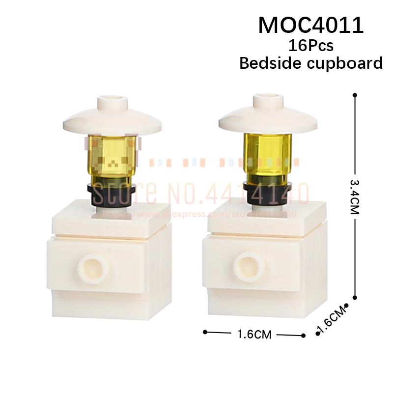 

Мебель для дома MOC Строительные блоки Городская сцена Сделай сам Кухня Кровать Диван Туалет Ванна Модель Украшение Сборка Кирпичики Игрушки Для Детей