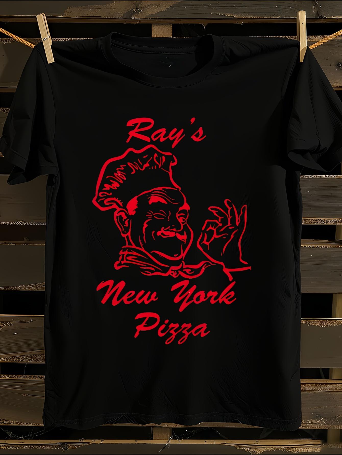 Retro New York Pizza Graphic T-shirt XXXL