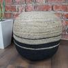 Handmade Braided Pure Jute Pouf Cover, Ottoman Cover ,Stool Pouf Cover