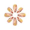 24Pcs Maple Leaf Desings Halloween Stick on Nail Thanksgiving Gift Almond False Nails for a Festive Autumn Nail Makeover