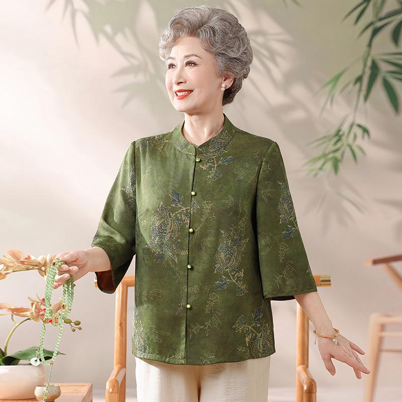 Chinese-Style Summer Tops for Women in Their 70s and 80s