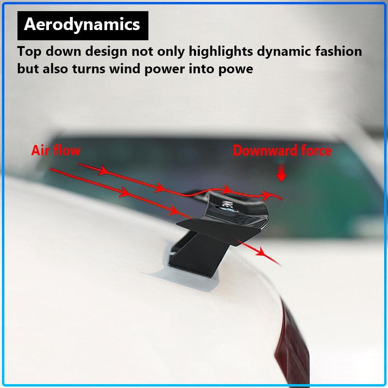 Car Rear Spoiler Mini Spoiler Wing Small Tail Emblem Sticker Decoration For BMW M Performance 1 3 5 7 Series M3 M4 M5 M6 X1 X3 X5 X6 X7 E30 E34 E36 E4