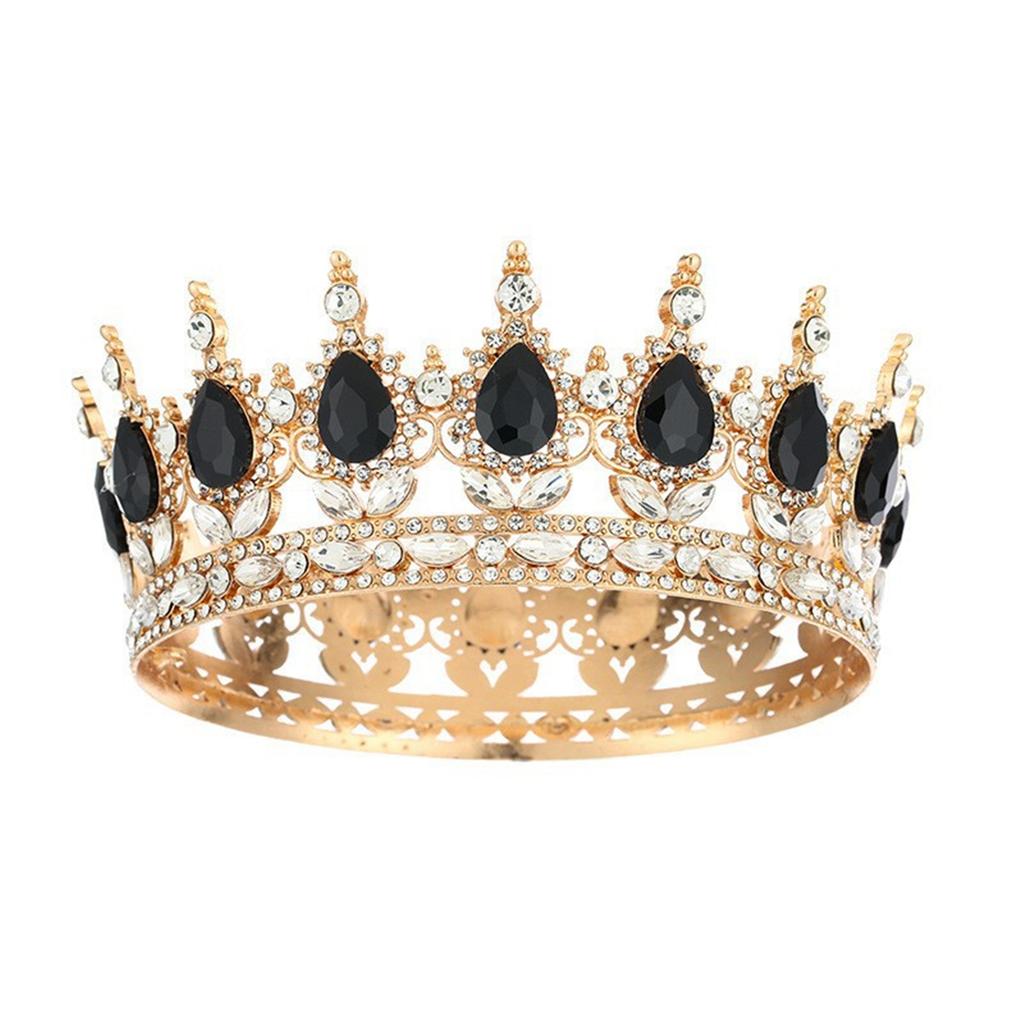 Women's Crown Adults Sparkling Headband Alloy Rhinestones Costume Hairpieces for Weddings Birthdays Proms and Pageants