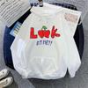 Unisex Autumn/Winter Letter Print Plus Velvet Hooded Sweatshirt