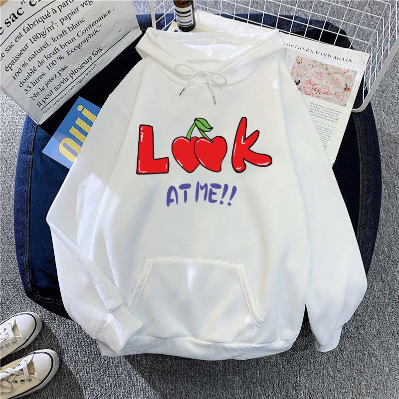 Unisex Autumn/Winter Letter Print Plus Velvet Hooded Sweatshirt