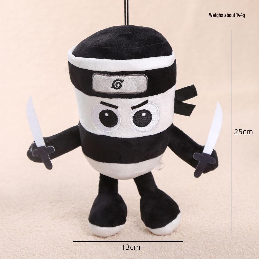 AI Klassiska Berg och Hav Gränsöverskridande Plysch Pinne Figur Nyckelring Hänge