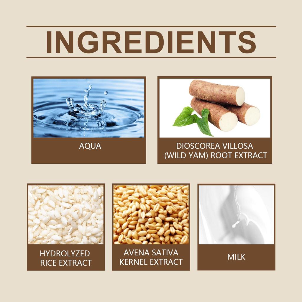 EELHOE Wild Yam Moisturizing Skin Care Set Hydrating Skin Care Cream Lotion Refreshing Non-Greasy