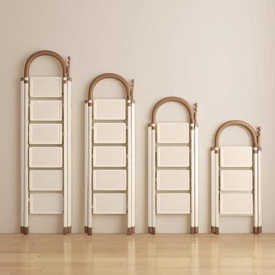 Thickened Carbon Steel Folding A-Frame Ladder: Indoor Multifunctional Step & Telescopic Climbing Ladder for Housewarming