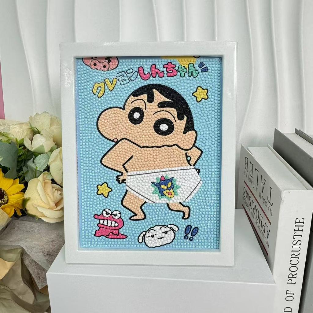Children'S Diamond Painting Framed Handmade Diy Material Bag Sanrio Diamond Paste Painting Concentration Toy