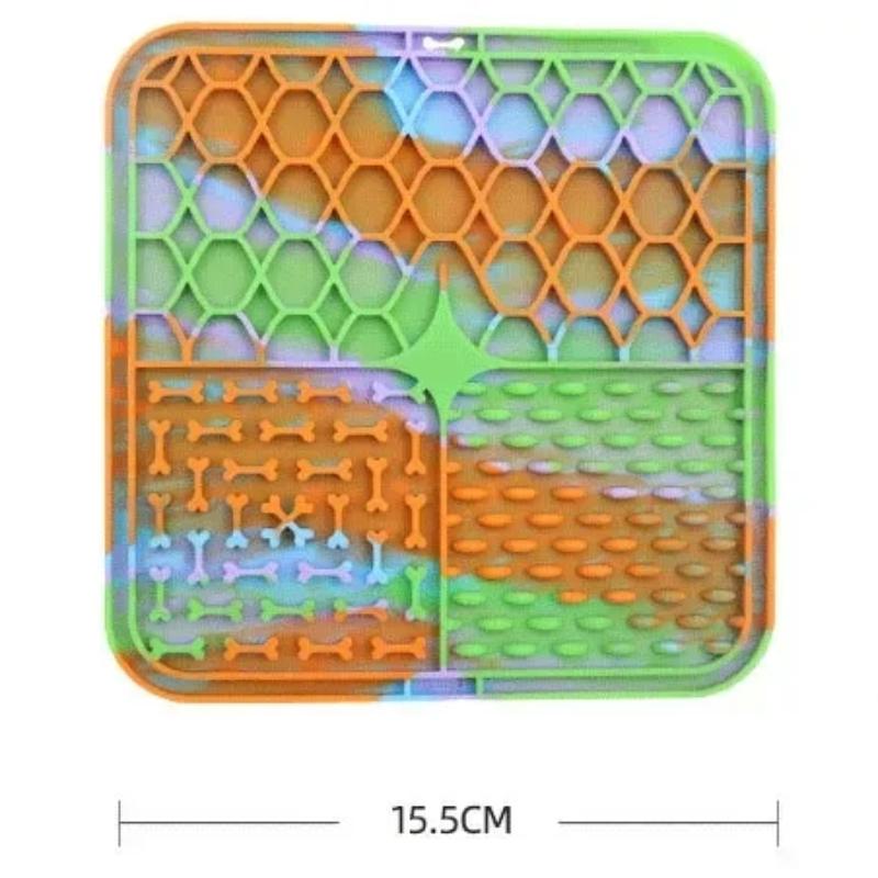 1PC Pet Lambendo Pad Slow Food Pad Tigela de Cachorro Gato Pet Filhote de Cachorro À Prova de Asfixia Silicone Pet Slow Food Pad Gato E Cachorro Alimentação Suprimentos