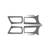 4PCS For Lexus LX 2008-2015 Carbon Fiber Automotive Door Inner Pull Handle Panel Ring Bowl Frame Decoration Interior Stickers
