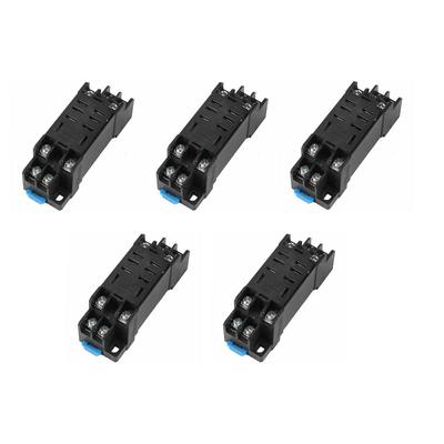 5 Peças 35mm Trilho DIN Montagem DTF08A 8 Pinos Soquete Base para Relé LY2N-J