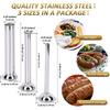 Sausage Stuffer Tubes - 3 Pieces Stainless Steel Grinder Stuffer Tubes for Size 5 Meat Grinder Food Grinder - 3 Diffferent Sizes