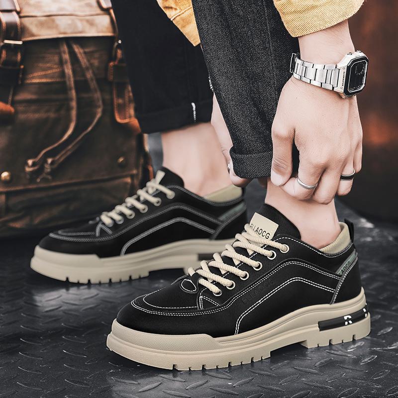 Beliebte hochwertige Werkzeugschuhe für Herren, modische, vielseitige, trendige Schuhe, Martin-Lederschuhe