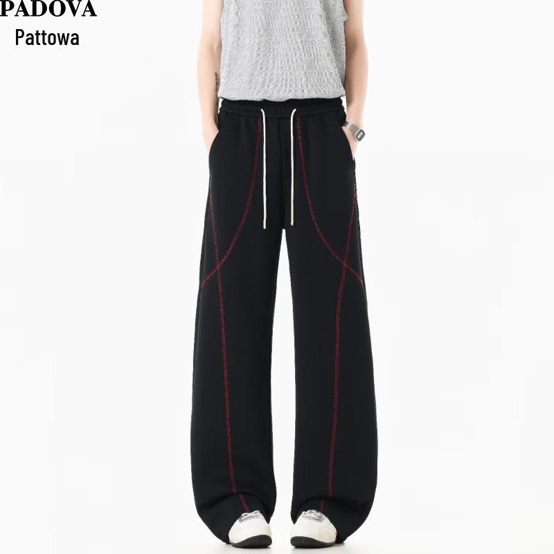 Patova Men s American Style Curved Wide-Leg Sweatpants XL