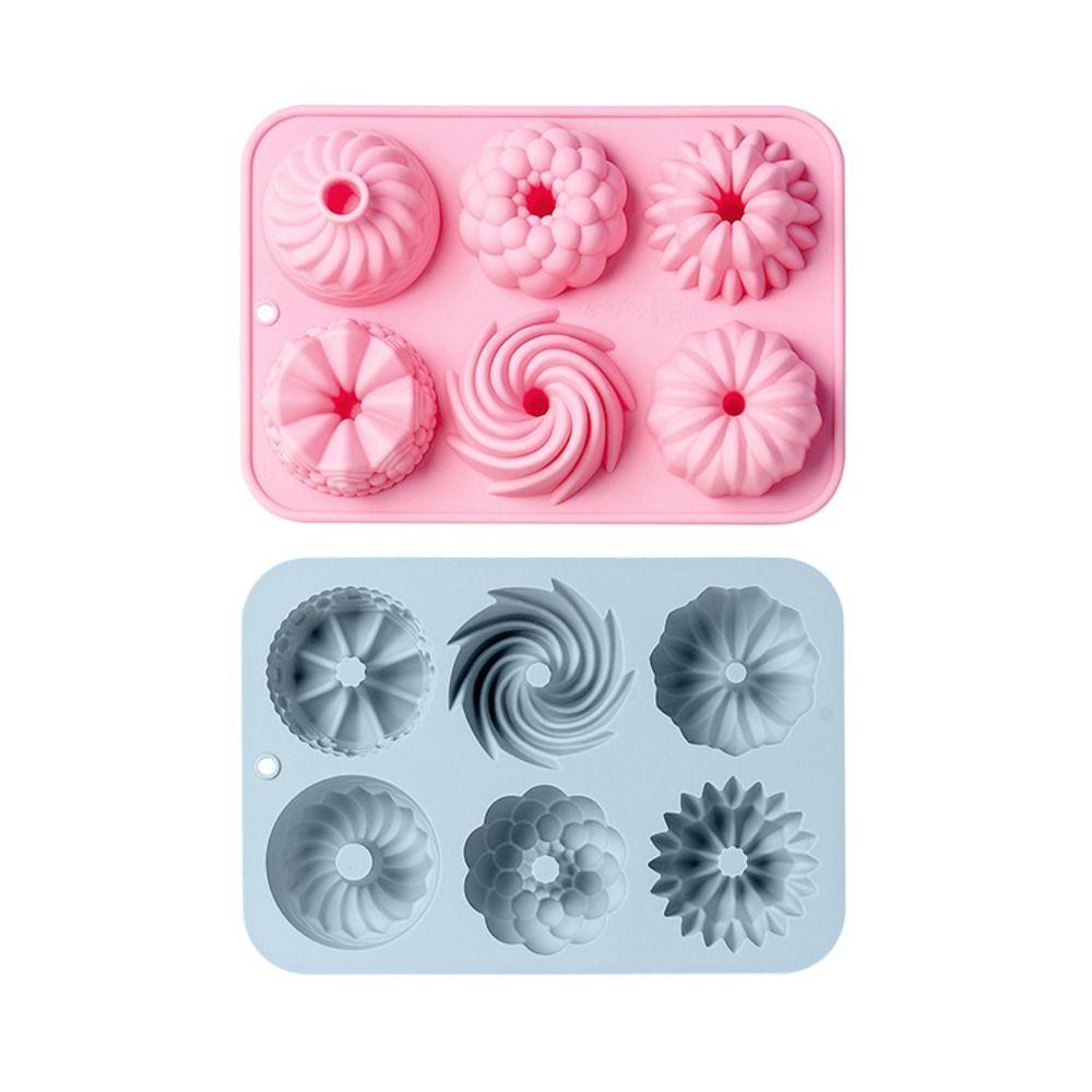Non-Stick Fluted Tube Cake Pan Silicone Cake Molds  For Candy Making Chocolate Crafting