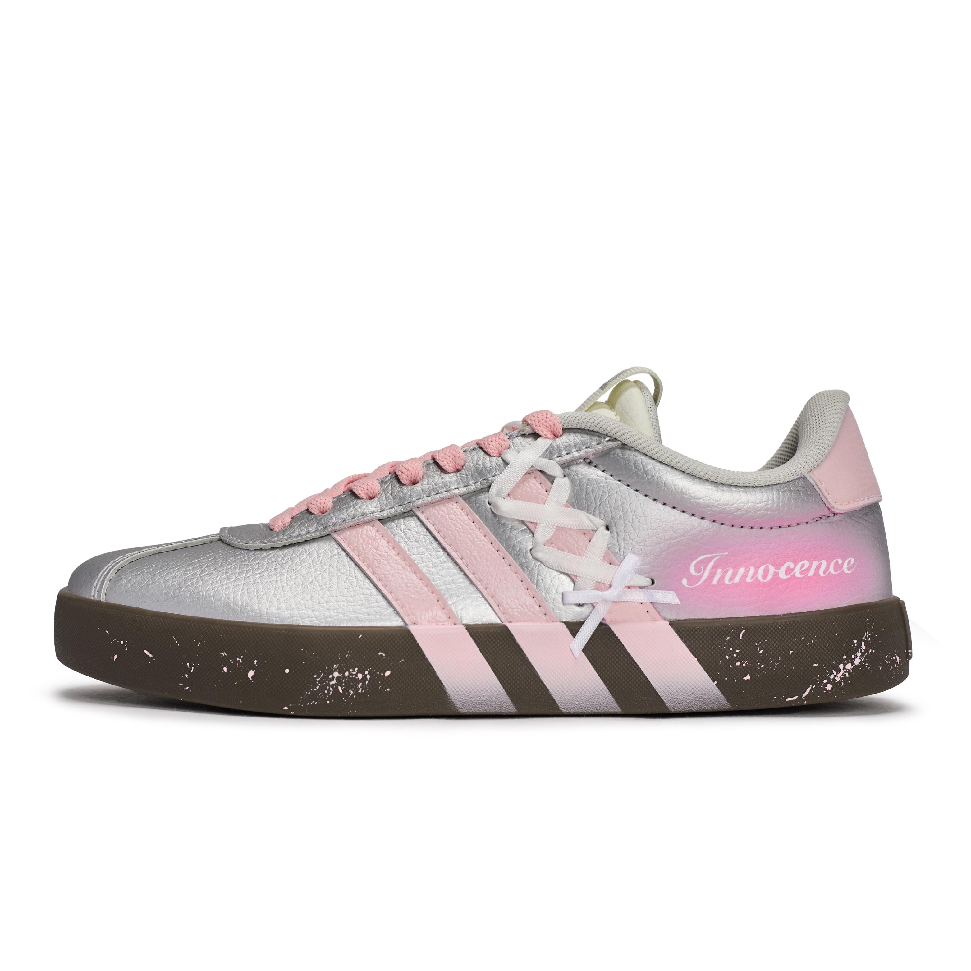 

Adidas VL COURT 3.0 811 Manufacturing, Silver Pink Love Confession Lightweight Low top German Army Trainers Unisex JQ7315(Team80-) 36⅔