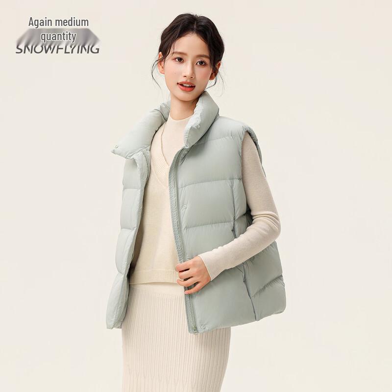 Xuezhongfei Women's 2025 Winter Stand-up Collar Puffer Down Vest