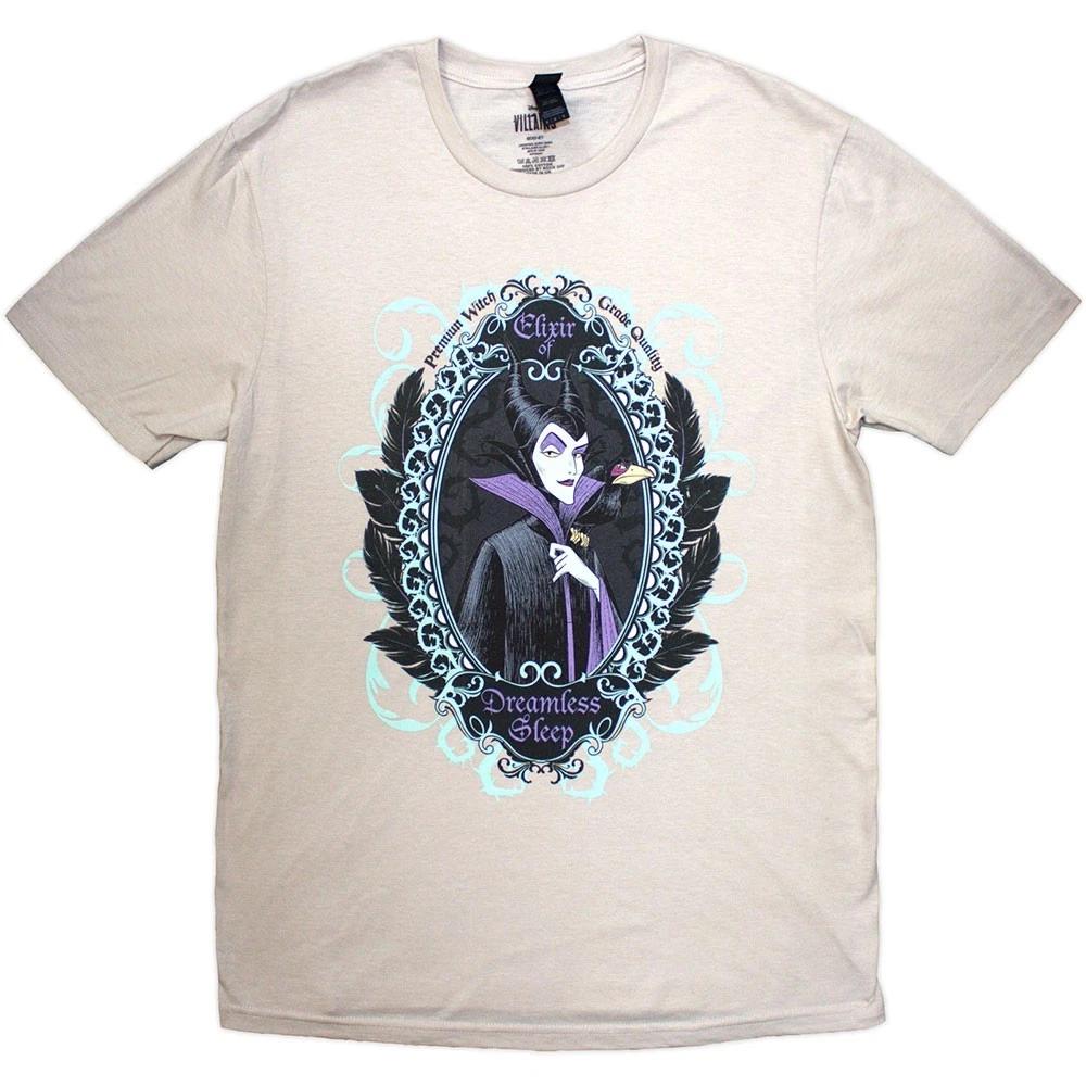 Sleeping Beauty Unisex T-Shirt: Maleficent Dreamless Sleep (Sand) (Medium) 3XL