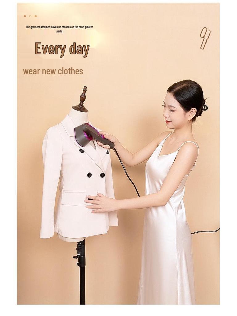 Compact Dual-Use Handheld Garment Steamer & Iron for Dry/Wet Use - Portable Electric Clothes Steamer