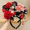 Pearl Chinese Style Headwear Flower Hanfu Hair Clip Traditional Ancient Style Headband  Children