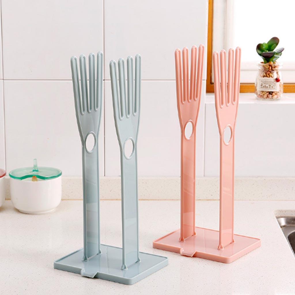Plastic Household Gloves, Drying Rack, Removable Rag, Kitchenware Storage Rack