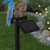 Resin Parrot Solar Lawn Lamp Waterproof Animal Stake Light Outdoor Landscape Decor Lamp Easy Installation for Garden Yard Patio Pathway