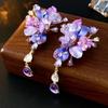Flower Long Tassel Earrings, Exaggerated Temperament, High-end Earrings for Women