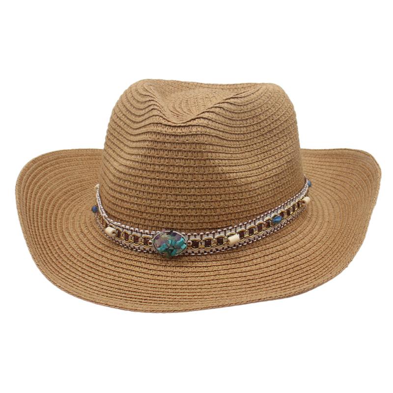 Peach Heart Top Denim Sunscreen Sunshade European And American Big Edge Warped Edge Breathable Top Hat Simple Outdoor Hard Styling Straw Hat