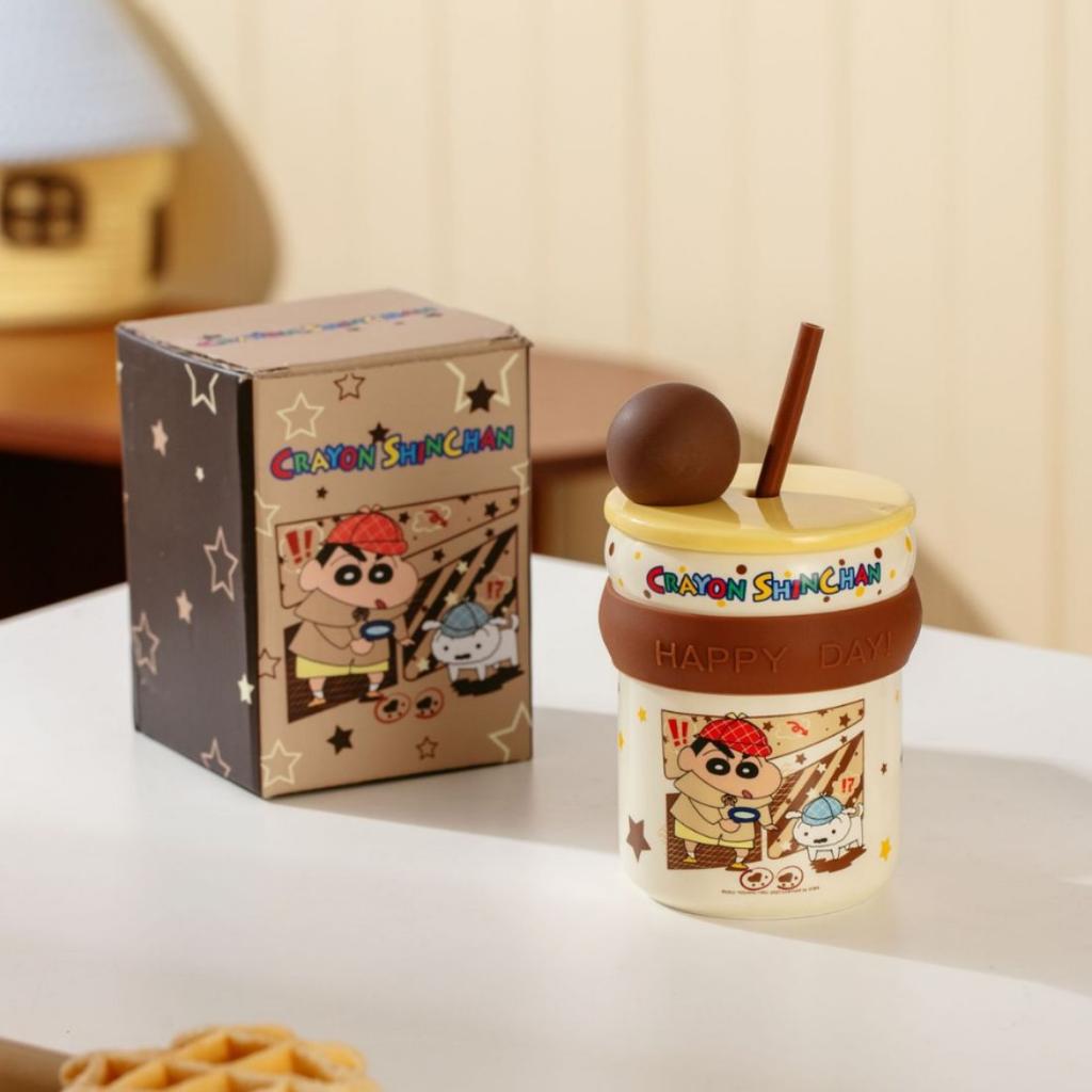 Uroczy kubek Crayon Shin Chan Kubek ceramiczny o wysokim poziomie wyglądu dla dziewcząt Kubek do kawy, mleka do biura Prezent urodzinowy