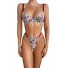 Cecilia Stylish Lace Floral Fishbone Crop Top & Bra Set - Sexy, Comfortable, Breathable Women's Wear