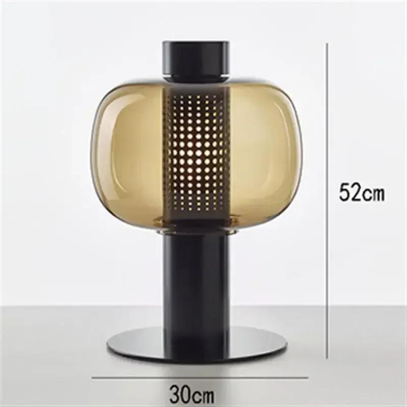 Bonbori table lamps nordic retro glass lamp design desk decor lamp decoration reading light studyroom dining table decor light