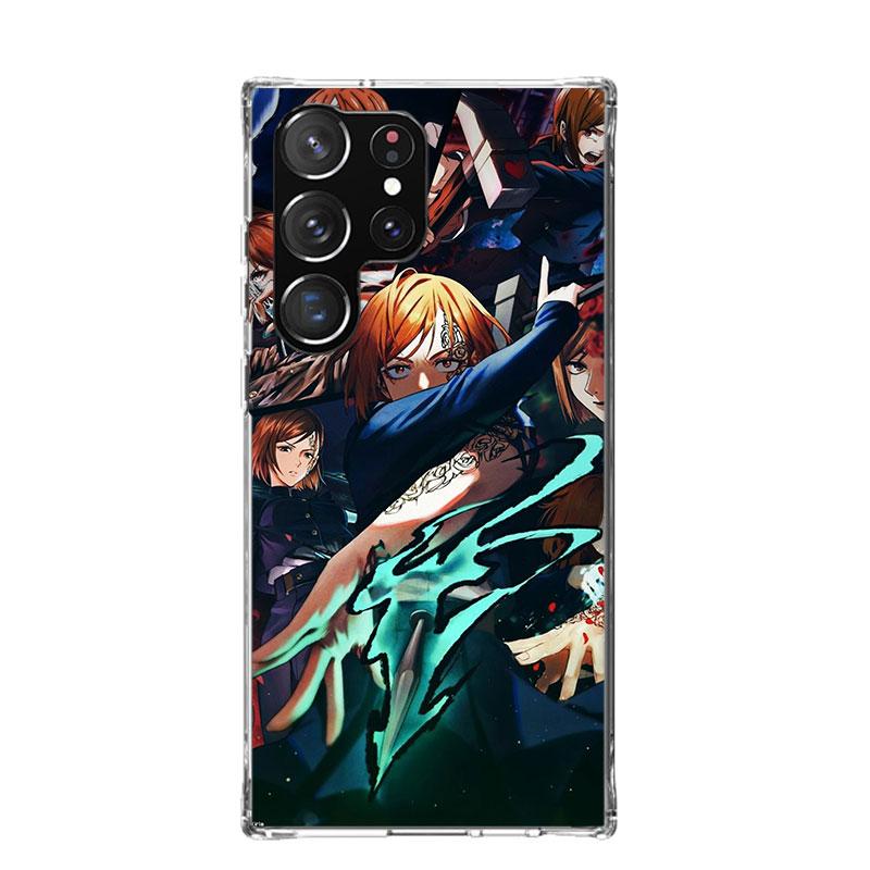 Kaisen J-Jujutsu Kugisaki Nobara Phone Case For Samsung Galaxy S25 Edge S24 S23 S22 S21 FE S20 Ultra S10 Plus + Art Customized C