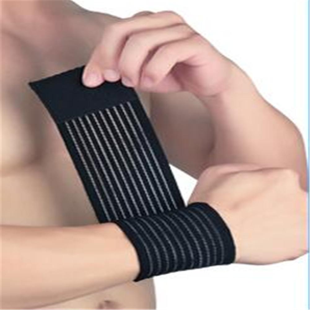 Adjustable Wrist Protection Elastic Bandage Band Strength Training Wrist Guard for Weightlifting Sports etc black#1