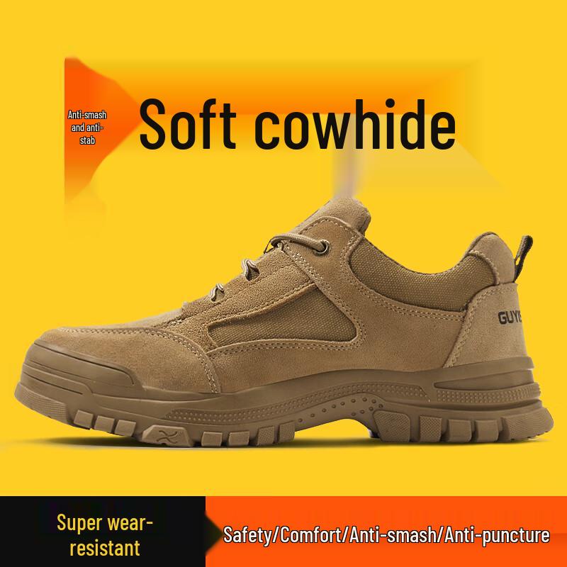 JUNBU Men s Steel Toe Safety Work Shoes 40