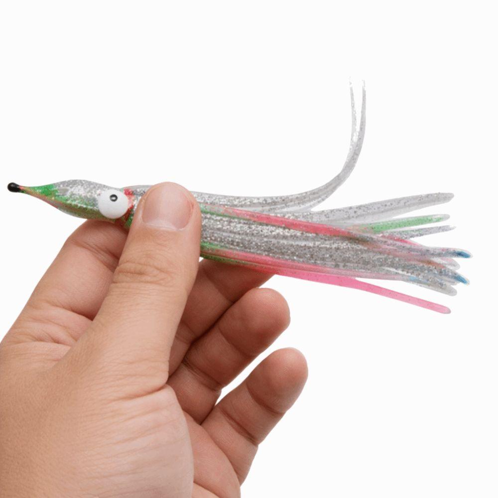 50PCS Mixed Color Octopus Fishing Lures Soft Saltwater Fishing Lures  Trolling Fishing