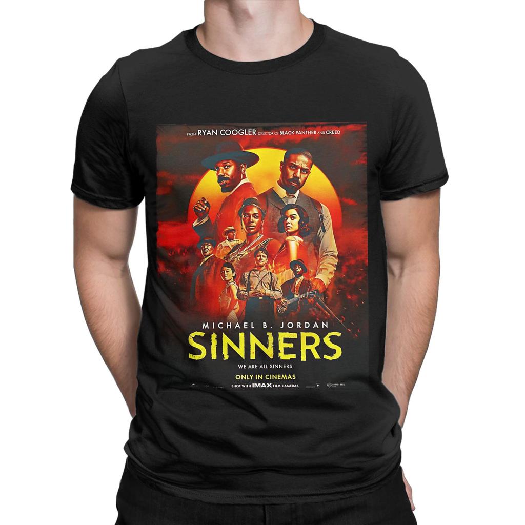 Sinners Art Poster Novelty 100 Cotton TShirt Sinners Tops Tees For Unisex