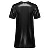Womens Waterproof Sleep Dress V Neck Short Sleeve Side Split Loose Mini Dress Oversized T-Shirt