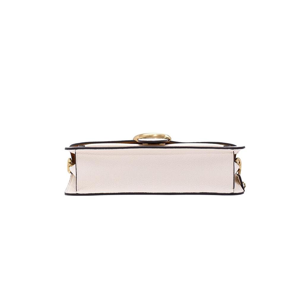 COACH Tabby Polished Pebbled Leather Shoulder Bag, Portable Crossbody Bag Medium Women's White 73995-B4HA