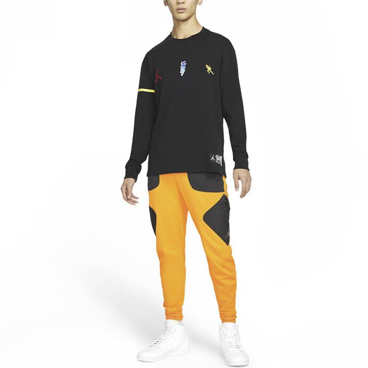 Jordan x Zion x Naruto Pants (Asia Sizing) Orange Men Streetwear DO6600-833