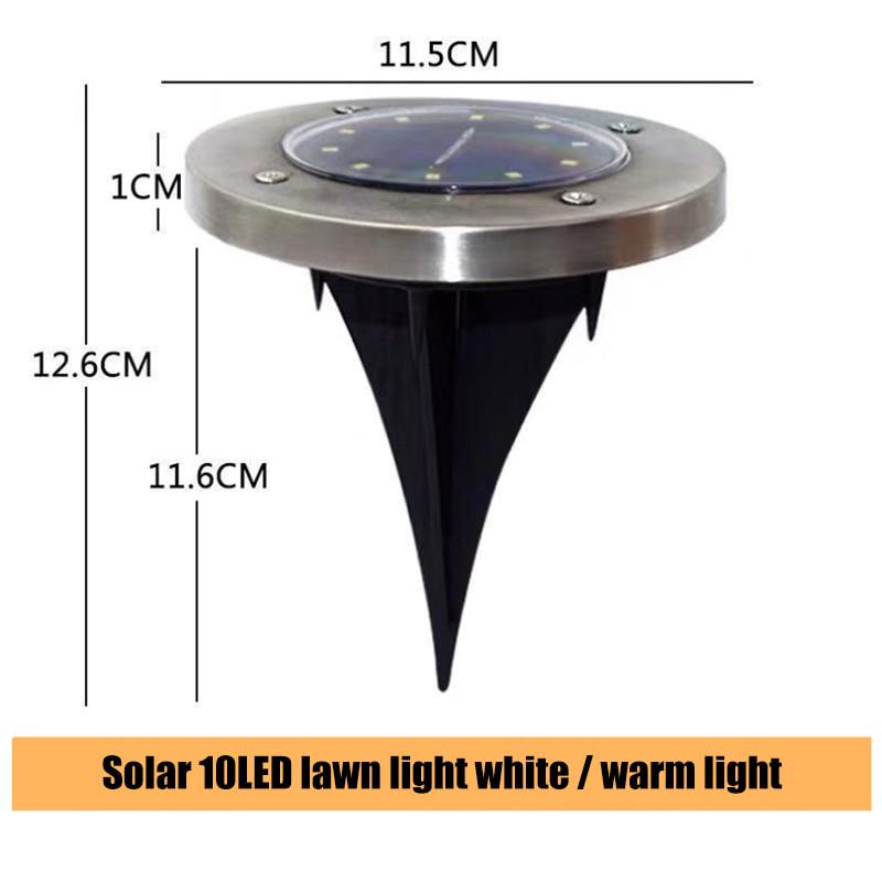 Ground Light Solar Garden Yard Landscape Lawn Lamp Buried Light Outdoor Road Stairs Decking Light