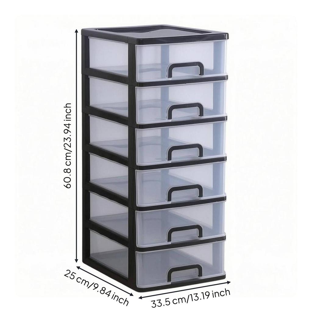 Desktop Drawer Organizer Translucent Fronts Office Supply