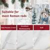 Christmas Valance for Windows Snowman Short Kitchen Curtains for Living Room Over Sink Deer Squirrel Merry Christmas Tree Topper Window Treatment