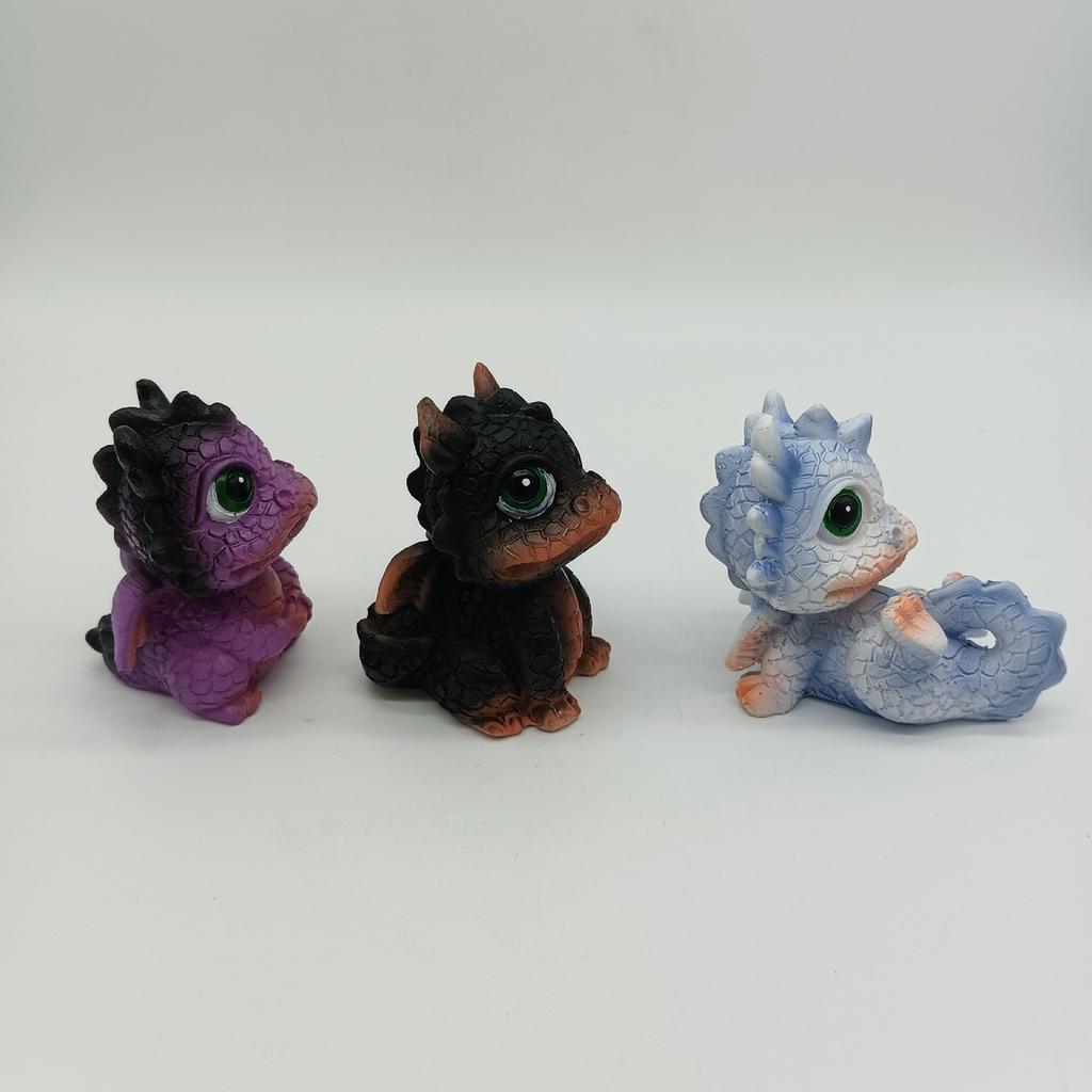 Cute Dragon Baby Statue, Little Dragon Sculpture Adorns Home Garden Decoration