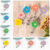 Flower Nurse Badge Reel Name Tag Easy Pull Buckle Retractable Badge Holder  Office School Supplies