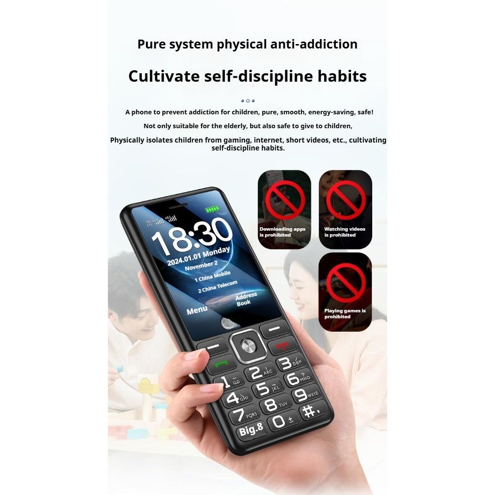 To Cool 4G Full Netcom The Elderly Mobile Phone Button Elderly Machine Long Standby Loud Sound