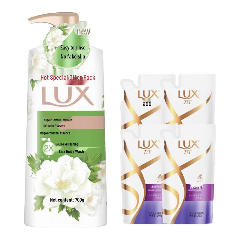 

LUX Mugwort Camellia Shower Gel & Shampoo Set