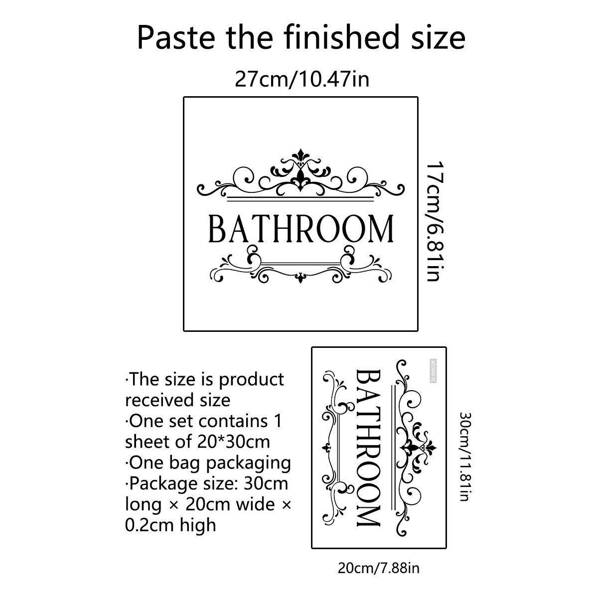 

Водонепроницаемая наклейка на стену для ванной комнаты, ПВХ, домашний арт-декор для комнаты, наклейки на стену/дверь, наклейка для украшения ванной комнаты, товары для дома чёрный