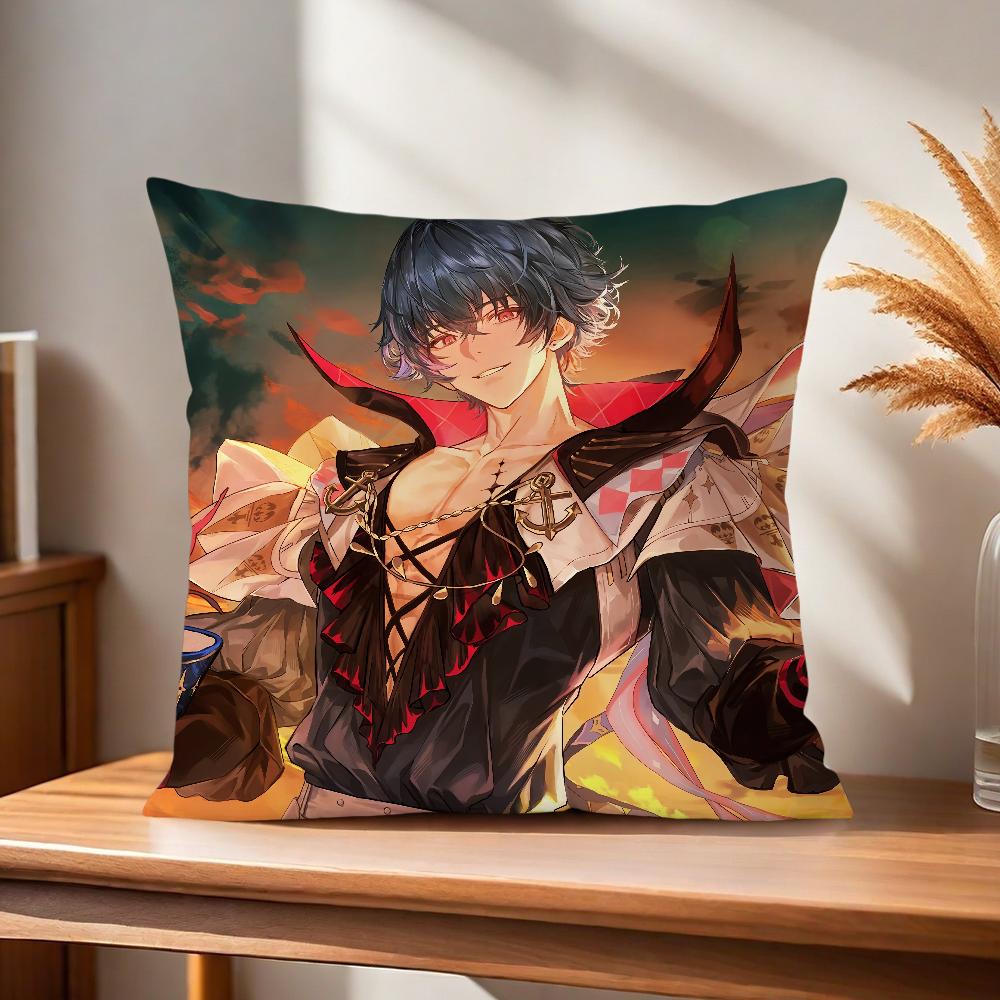 

Waves Comfortable soft Pillow Case for art game Sofa new Wuthering Brant Living Room Home office Decor and Protective Covers 30x30CM(12x12in)